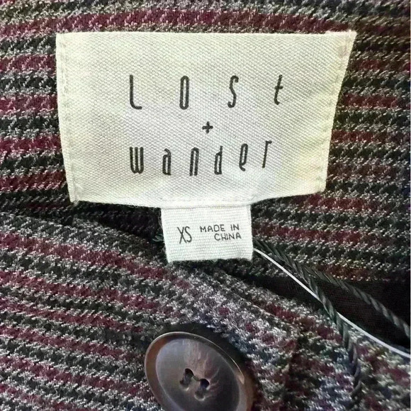 Lost + Wander Multi Colored Checked Mini Skirt Size XS New With Tags! - Picture 4 of 5